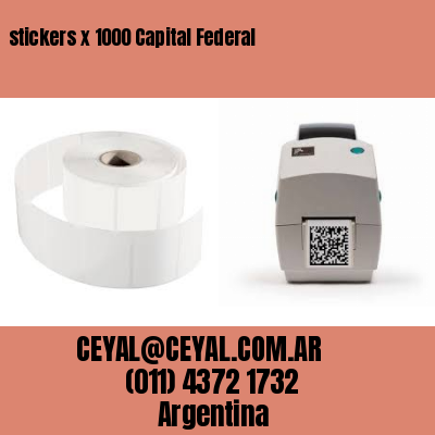 stickers x 1000 Capital Federal