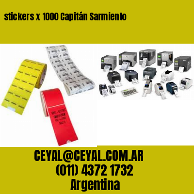 stickers x 1000 Capitán Sarmiento