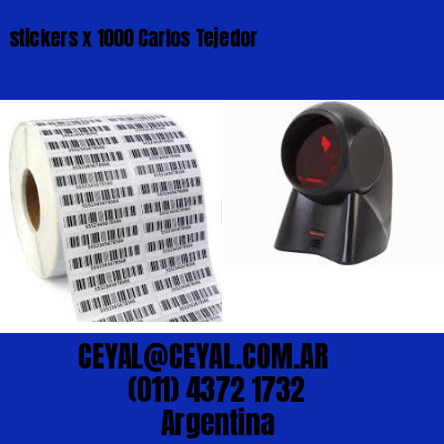 stickers x 1000 Carlos Tejedor