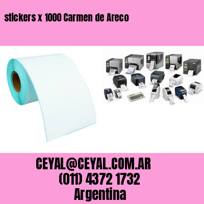stickers x 1000 Carmen de Areco
