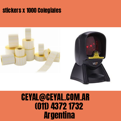 stickers x 1000 Colegiales