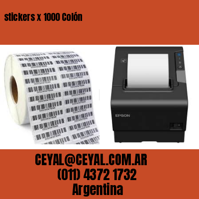 stickers x 1000 Colón