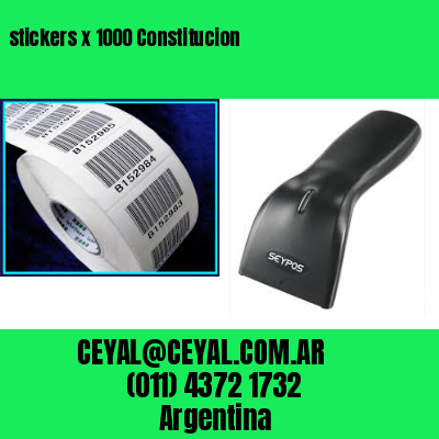 stickers x 1000 Constitucion