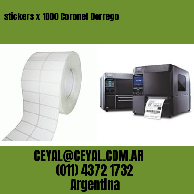 stickers x 1000 Coronel Dorrego