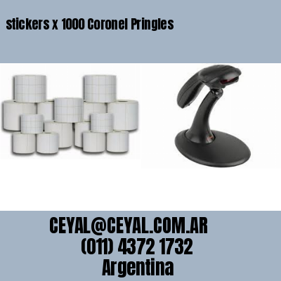 stickers x 1000 Coronel Pringles
