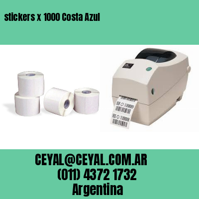stickers x 1000 Costa Azul