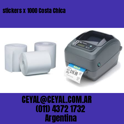 stickers x 1000 Costa Chica