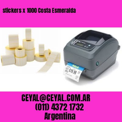 stickers x 1000 Costa Esmeralda