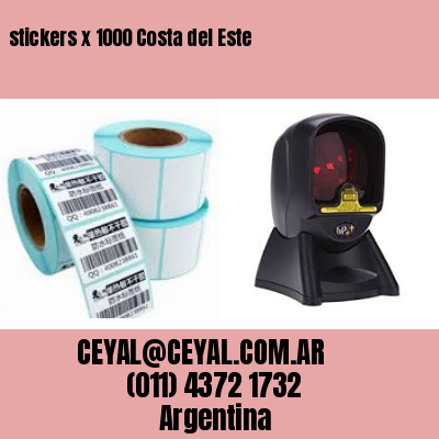 stickers x 1000 Costa del Este