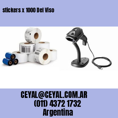 stickers x 1000 Del Viso
