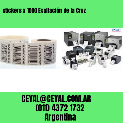 stickers x 1000 Exaltación de la Cruz