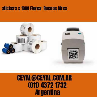 stickers x 1000 Flores  Buenos Aires