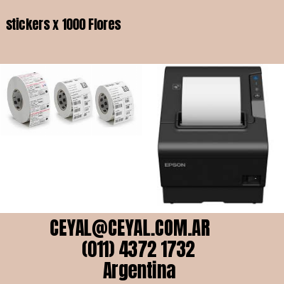 stickers x 1000 Flores