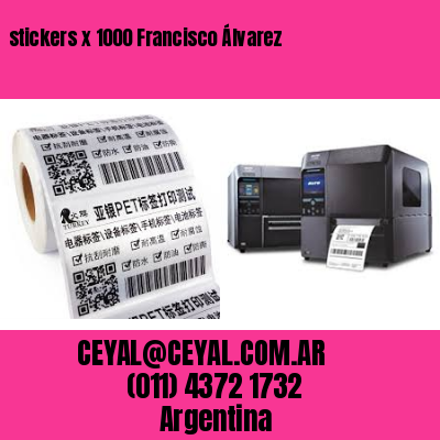 stickers x 1000 Francisco Álvarez