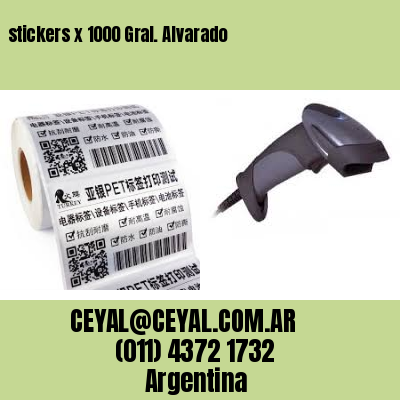 stickers x 1000 Gral. Alvarado