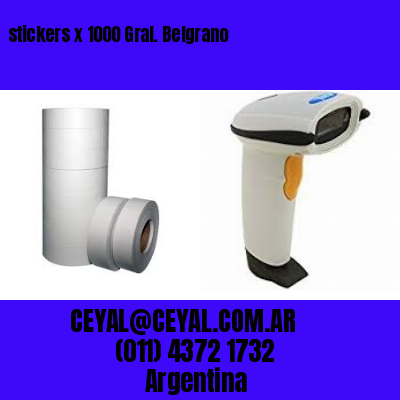 stickers x 1000 Gral. Belgrano