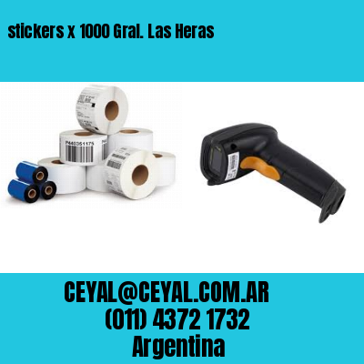 stickers x 1000 Gral. Las Heras