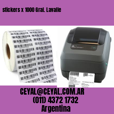 stickers x 1000 Gral. Lavalle