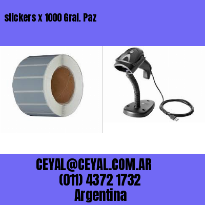 stickers x 1000 Gral. Paz