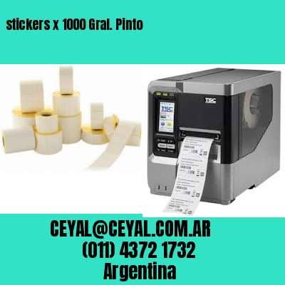stickers x 1000 Gral. Pinto