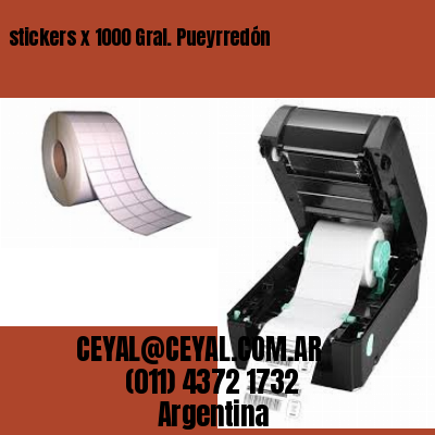 stickers x 1000 Gral. Pueyrredón