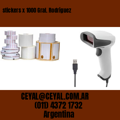 stickers x 1000 Gral. Rodríguez