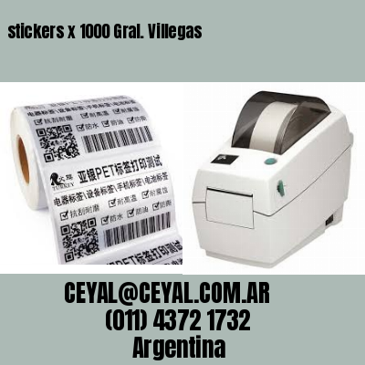stickers x 1000 Gral. Villegas