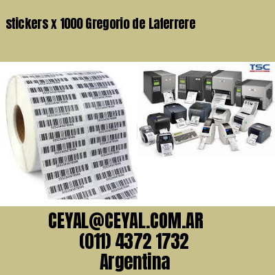 stickers x 1000 Gregorio de Laferrere