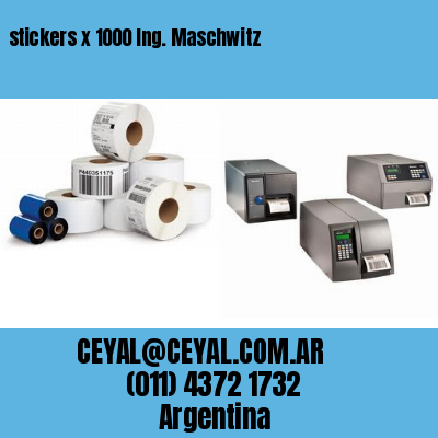 stickers x 1000 Ing. Maschwitz