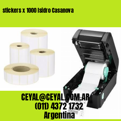 stickers x 1000 Isidro Casanova