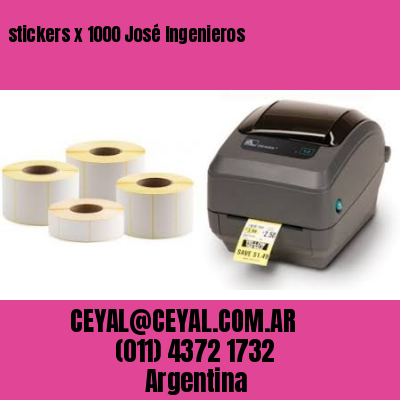 stickers x 1000 José Ingenieros