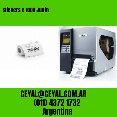 stickers x 1000 Junín