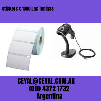 stickers x 1000 Las Toninas