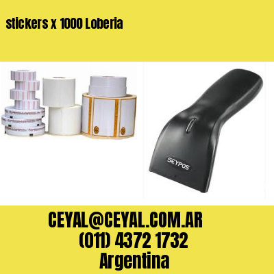 stickers x 1000 Loberia