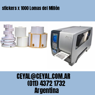 stickers x 1000 Lomas del Millón