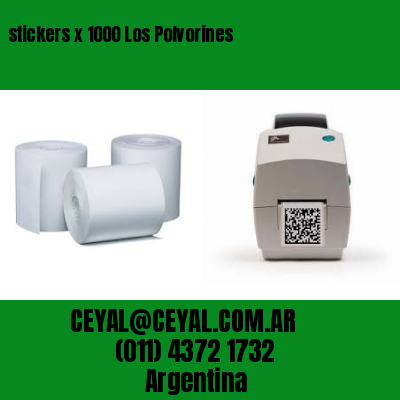 stickers x 1000 Los Polvorines