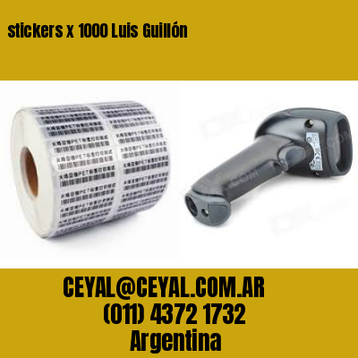 stickers x 1000 Luis Guillón