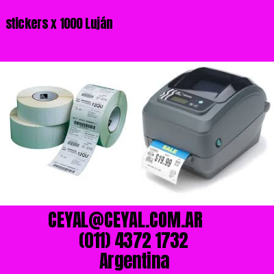 stickers x 1000 Luján