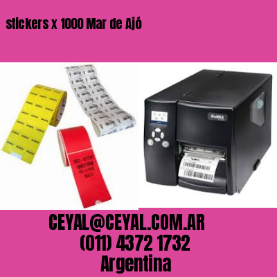 stickers x 1000 Mar de Ajó