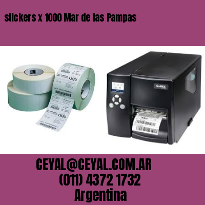 stickers x 1000 Mar de las Pampas