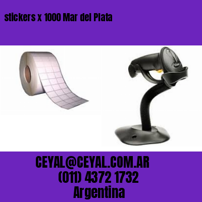 stickers x 1000 Mar del Plata