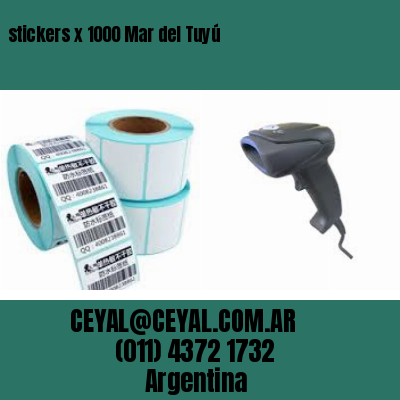 stickers x 1000 Mar del Tuyú