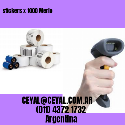 stickers x 1000 Merlo