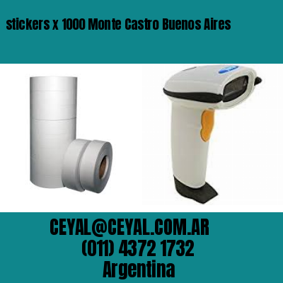 stickers x 1000 Monte Castro Buenos Aires