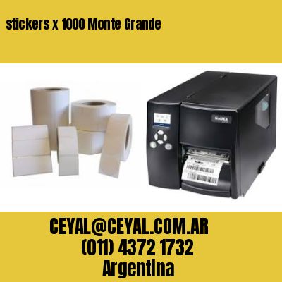 stickers x 1000 Monte Grande