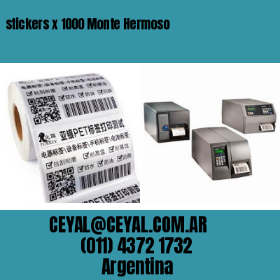 stickers x 1000 Monte Hermoso