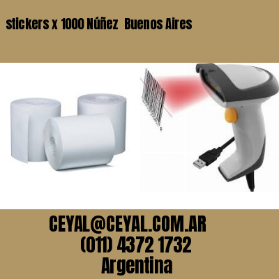 stickers x 1000 Núñez  Buenos Aires