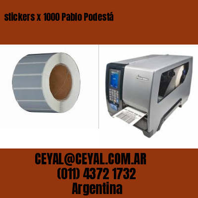 stickers x 1000 Pablo Podestá