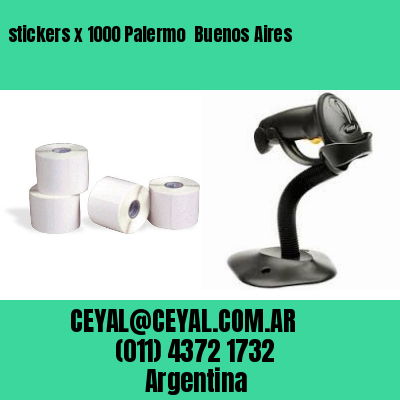 stickers x 1000 Palermo  Buenos Aires