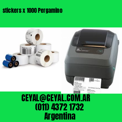 stickers x 1000 Pergamino